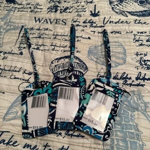 Set of (3) Vera Bradley luggage tags